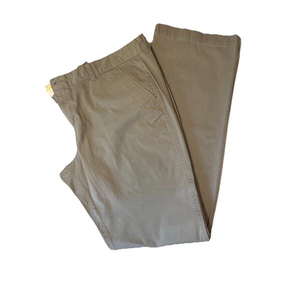 Old Navy Women’s 16 Tall Khakis Boot-Cut Stretch Pants Gray Cotton Blend Casual‎ - Picture 4 of 6